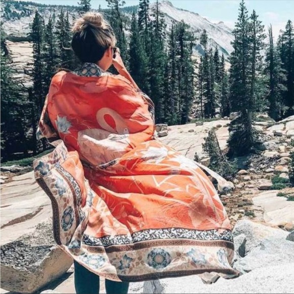 #133 2 LEFT! Closeout sale 🩷New!Boho Gypsy Festival Kimono Duster Jacket Top - Picture 3 of 9